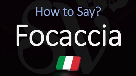Welcome Here you will hear How to Pronounce Focaccia (Italian) i. . Pronounce focaccia